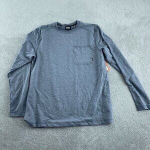 Bass Outdoor Ls Utilitee Long-Sleeve Shirt Ombre Blue Lightweight Size L NWT 505